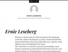 Tablet Screenshot of ernieleseberg.com